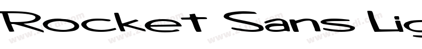 Rocket Sans Light字体转换